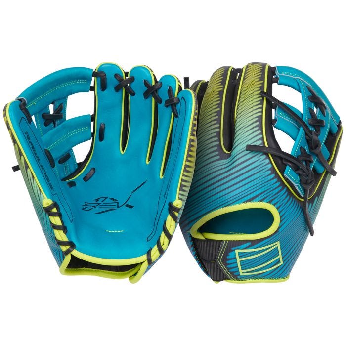 Rawlings REV1X Series 11.75” Glove - Teal/Yellow/Black