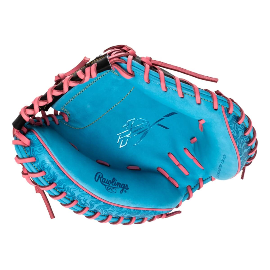 Rawlings REV1X Catchers Mitt 34” - Columbia Blue/Black